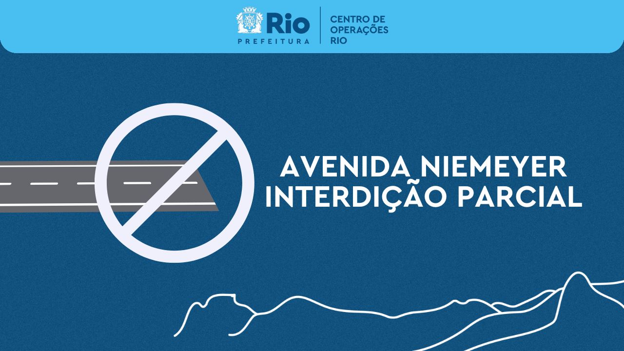 Interdição parcial na Avenida Niemeyer para obras da Águas do Rio nesta sexta-feira (29/11)