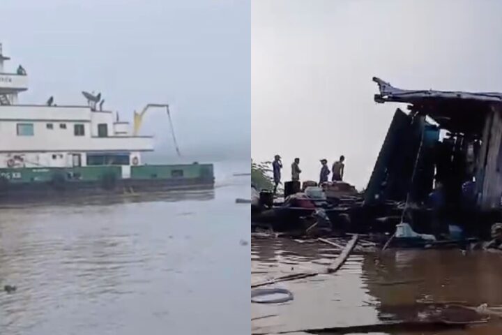 Balsa destrói flutuante e deixa mãe e filhos desaparecidos no Amazonas; veja vídeo