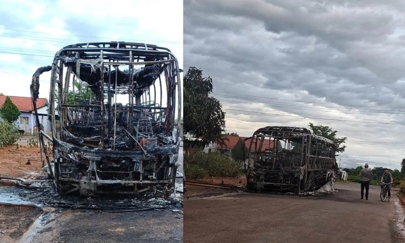 Ônibus da Eucatur e caminhão são incendiados em Rondônia